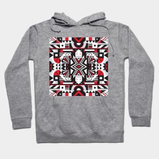 Happy Geometry Pattern Hoodie